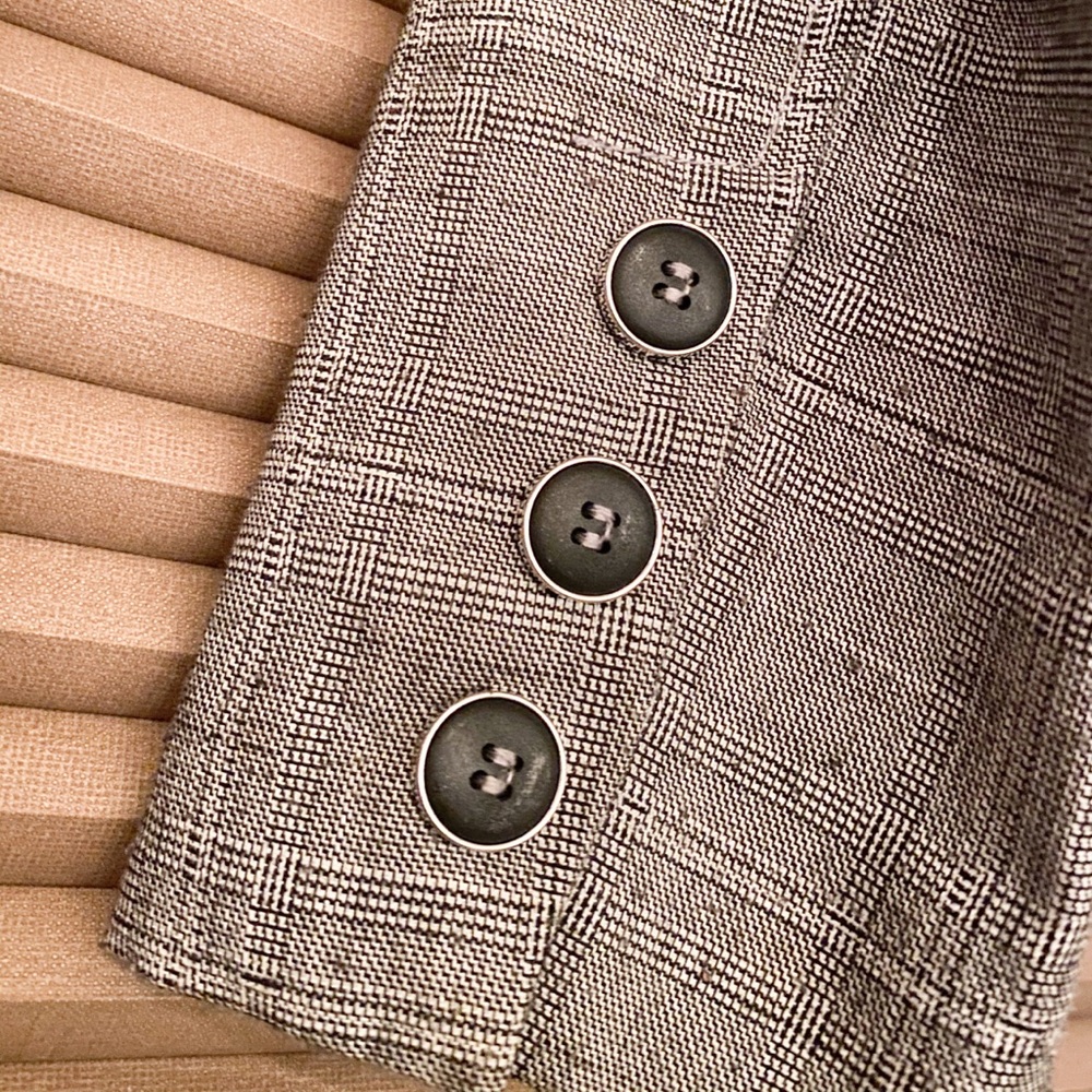 Grey Check Blazer - Picture 4 of 6